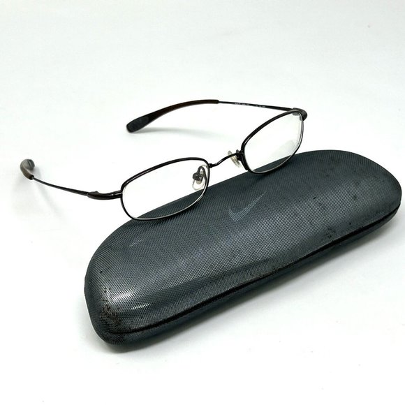 Nike Flexon 4603 200 Walnut  Metal Oval Eyeglasses Frames 45 [] 20 135 Kids - Picture 1 of 13